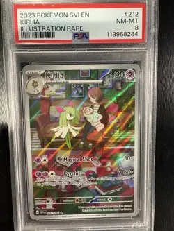 Pokemon TCG Kirlia 212/198SV01 Scarlet & Violet Base Set Illustration PSA 8 - Image 1