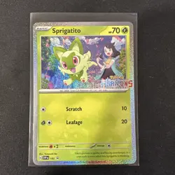 Pokemon TCG Sprigatito SVP 191 Scarlet & Violet Black Star Promo HOLO Rare NM/M - Image 1