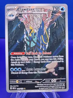 Clawitzer 141/132 Me01: Mega Evolution Holo Pokemon NM/Mint - Image 1