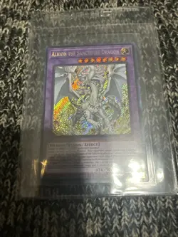 Yugioh Albion the Sanctifire Dragon Secret Rare 1st Edition CYAC-EN035 Nm-m - Image 1