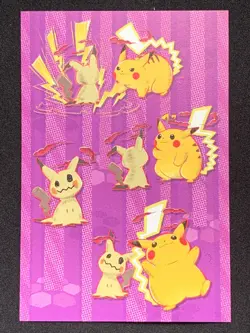 Mimikyu & Pikachu Pokemon Center Limited Post Card 2020 Mega Max Japanese Rare - Image 1