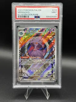 Pokemon Paldea Evolved Mismagius Illustration Rare Holo Card 212/193 TCG PSA 9 - Image 1