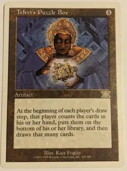 MTG English Magic Card Near Mint TEFERI'S PUZZLE BOX from 4th Edition - Image 1