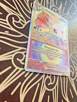 Alolan Vulpix Vstar #197 Rainbow Illustration Rare Pokemon Card Silver Tempest - Image 3
