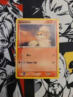 Growlithe 64/112 FireRed & LeafGreen Common Light Play Pokemon TCG Card - LP - Image 1