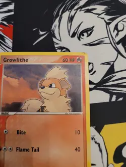 Growlithe 64/112 FireRed & LeafGreen Common Light Play Pokemon TCG Card - LP - Image 2
