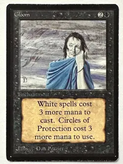 Magic the Gathering GLOOM Beta MTG - G+ - Image 1