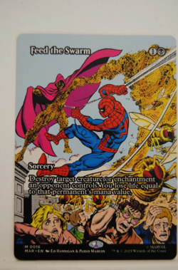Feed the Swarm (Borderless) 0016 (M) MTG Spider-Man Regular M/NM - Image 1