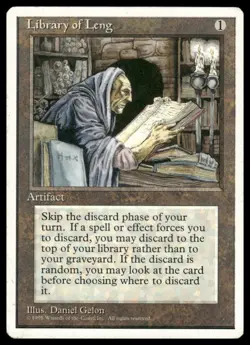 Library of Leng Fourth Edition MTG Magic the Gathering Lightly played - Image 1