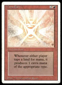 Mana Flare Revised Edition MTG Magic the Gathering Moderately played - Image 1