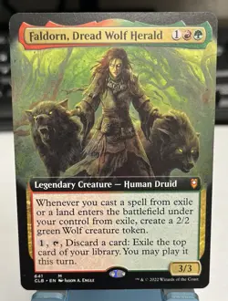 Faldorn, Dread Wolf Herald (Extended Art) Non-foil - Image 1