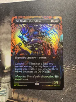 Ob Nixilis, the Fallen Foil, An Encyclopedia of Magic Secret Lair, NM - Image 1