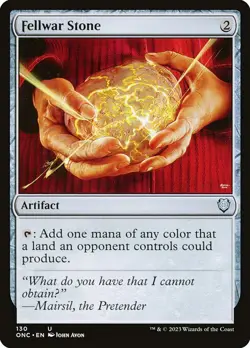 1x Fellwar Stone NM Eng MTG - All Will Be One Commander - Image 1