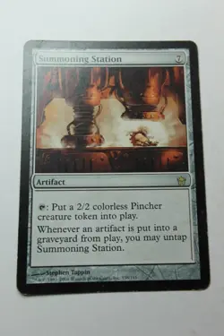 MTG Summoning Station x1- -Fifth Dawn-Mod/Heavy Play - Image 1