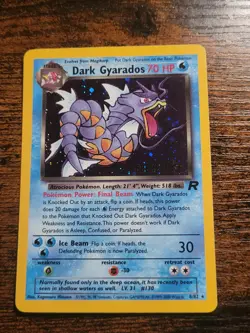 Pokemon TCG Dark Gyarados prerelease stamped 8/82 Team Rocket NM - Image 1
