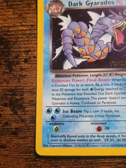 Pokemon TCG Dark Gyarados prerelease stamped 8/82 Team Rocket NM - Image 5
