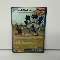 Pokemon TCG Sandy Shocks ex 250/182 Paradox Rift SIR NM - Image 1