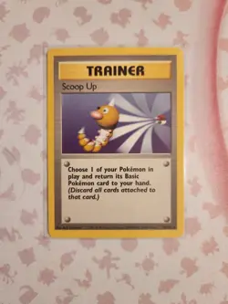 Pokemon Scoop Up Trainer 78/102 Trainer Rare Base Set Unlimited Pokemon TCG - Image 1