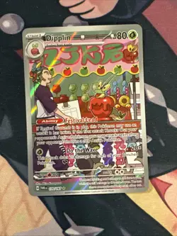 2024 Pokemon Twilight Masquerade Illustration Rare Full Art Holo Dipplin 170/167 - Image 1