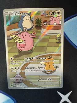 Pokemon TCG Chansey Illustration Rare IR Holo 187/167 Twilight Masquerade Sv06 - Image 1