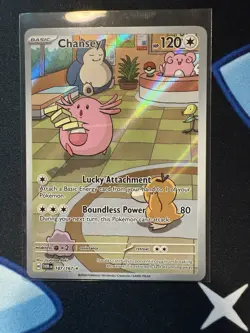 Pokemon TCG Chansey Illustration Rare IR Holo 187/167 Twilight Masquerade Sv06 - Image 3