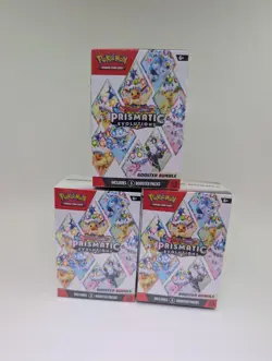 Pokemon TCG Scarlet & Violet Prismatic Evolutions Booster Bundles - LOT of (3) - Image 1