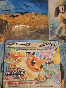 Pokemon Eevee EX 75/131 Stamped Prismatic Evolutions Surprise Box Promo Sealed - Image 2