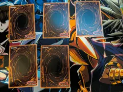 Five Blue-Eyes White Dragons from different sets. Cards range from Damaged to NM - Image 2