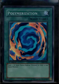 Polymerization Asian English Holofoil 1st Edition LOB-059 Yugioh Legend Blue Eye - Image 1