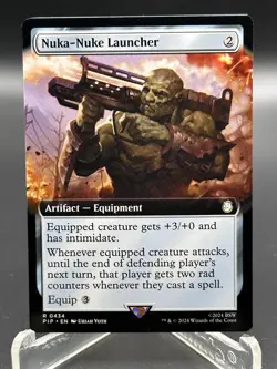 Nuka-Nuke Launcher Fallout Magic MTG Artifact CARD 1x (0434) - Image 1