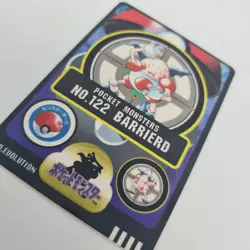 Mr Mime Pokemon Sealdass 1997 Bandai Pocket Monsters Sticker Card NM Japanese - Image 2