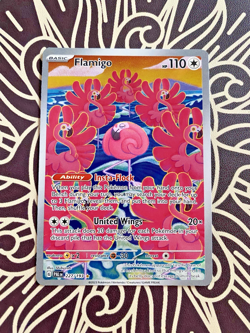 Flamigo 227/193 Illustration Rare Pokemon Card Full Art Paldea Evolved - Image 1
