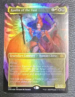 Kaalia of the Vast (Borderless) Double Masters Foil MTG NM Magic Card - Image 1