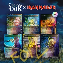 MTG Secret Lair x Iron Maiden ALBUM ART FOIL Magic Card Presale NEW - Image 1