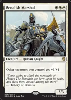 x1 Benalish Marshal R MTG Dominaria M/NM, English - Image 1