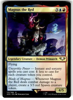 Magnus the Red Universes Beyond: Warhammer 40000 Regular MTG NM - Image 1