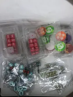 Pokemon TCG | Lot Of Dice, Damage Counters, VStar Markers | 31 Sealed Pieces! - Image 1