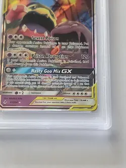 2019 POKEMON SUN & MOON UNBROKEN BONDS #61 MUK & ALOLAN MUK GX PSA 10 - Image 4