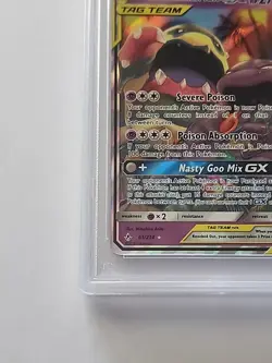 2019 POKEMON SUN & MOON UNBROKEN BONDS #61 MUK & ALOLAN MUK GX PSA 10 - Image 5