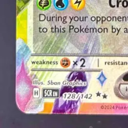 2024 Pokemon Gaming SV Stellar Crown - SCR EN Terapagos ex #128/142 - Image 4