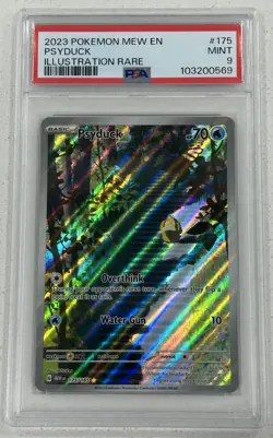 2023 POKEMON MEW EN-151 ILLUSTRATION RARE #175 PSYDUCK PSA 9 - Image 1