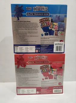 Pokemon Sword & Shield Battle Styles Elite Trainer Boxes Red & Blue set 820650808357 - Image 2
