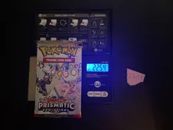 GOD PACKU 22.54g VERY HEAVY Prismatic Evolutions Pokemon Sealed Booster Pack New - Image 1