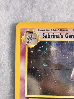 Pokemon TCG Sabrina's Gengar Gym Heroes 14/132 Unlimited Holo Rare (Swirl) - Image 3