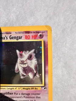 Pokemon TCG Sabrina's Gengar Gym Heroes 14/132 Unlimited Holo Rare (Swirl) - Image 4