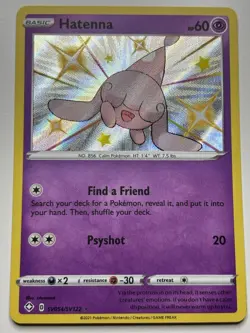 Hatenna #SV054/SV122 Shining Fates: Shiny Vault Pokemon TCG NM - Image 1
