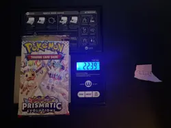 GOD PACKU 22.39g VERY HEAVY Prismatic Evolutions Pokemon Sealed Booster Pack New - Image 1