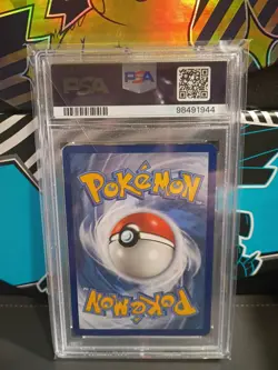 SALAMENCE #106 2018 POKEMON SUN & MOON CELESTIAL STORM • COSMOS HOLO • PSA 9 - Image 2