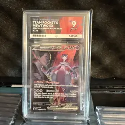 Pokemon TCG Team Rocket's Mewtwo EX Destined Rivals 231/182 ACE 9 Slab - Image 1