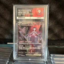 Pokemon TCG Team Rocket's Mewtwo EX Destined Rivals 231/182 ACE 9 Slab - Image 2
